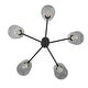 preview thumbnail 5 of 14, Hunter Lochemeade 5 Light Chandelier - Dining Room, Living Room, Entry - Modern Farmhouse, Industrial, Contemporary