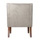 preview thumbnail 8 of 13, Porch & Den Lyric Dove Grey Velvet Swoop Arm Accent Chair