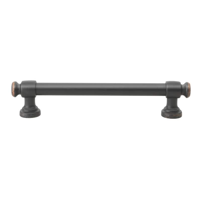GlideRite 5-Pack 5 in. CC Classic Oil Rubbed Bronze Euro Bar Pulls - Oil Rubbed Bronze