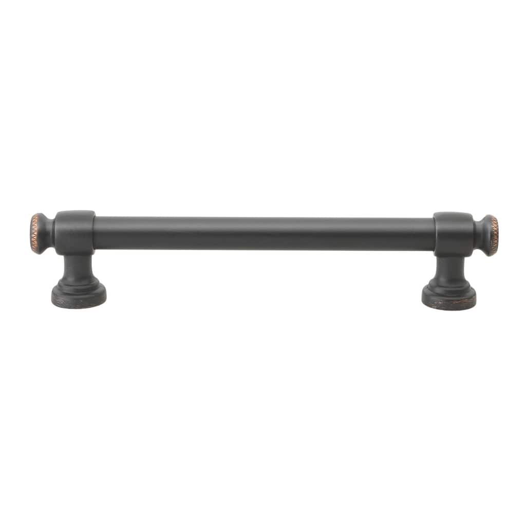 GlideRite 5-Pack 5 in. CC Classic Oil Rubbed Bronze Euro Bar Pulls - Oil Rubbed Bronze