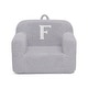 preview thumbnail 1 of 2, Personalized Monogram Cozee Sherpa Chair - Customize with Letter F - Foam Kids Chair for Ages 18 Months and Up
