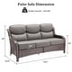 preview thumbnail 157 of 187, Outdoor Patio Sofa Swivel Chair with 6-Inch Thick Cushions Set
