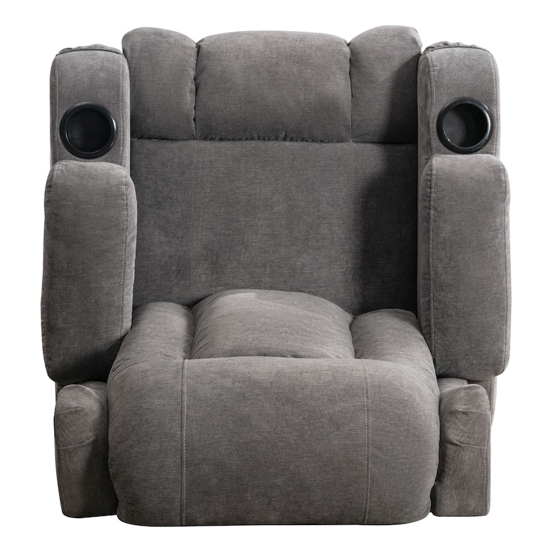 Power Lift Recliner Chair with Vibration Massage, Heating, USB Port, and Side Storage Pockets