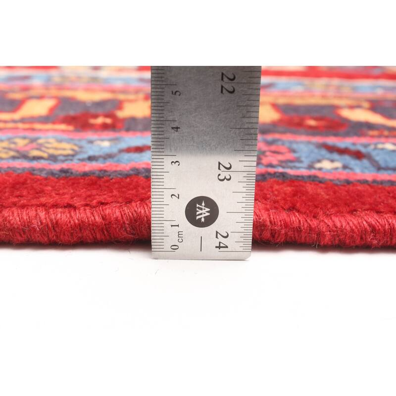 ECARPETGALLERY Hand-knotted Konya Anatolian Red Wool Rug - 4'3 x 6'4