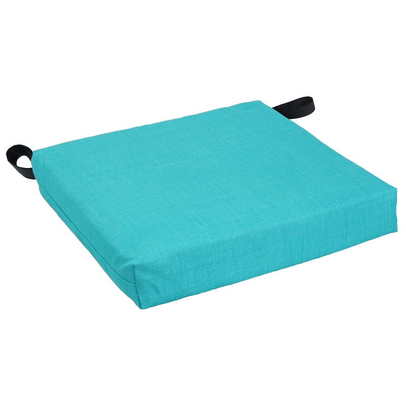 16-inch Indoor/Outdoor Solid Chair Cushions (Set of 4) - 16 x 16
