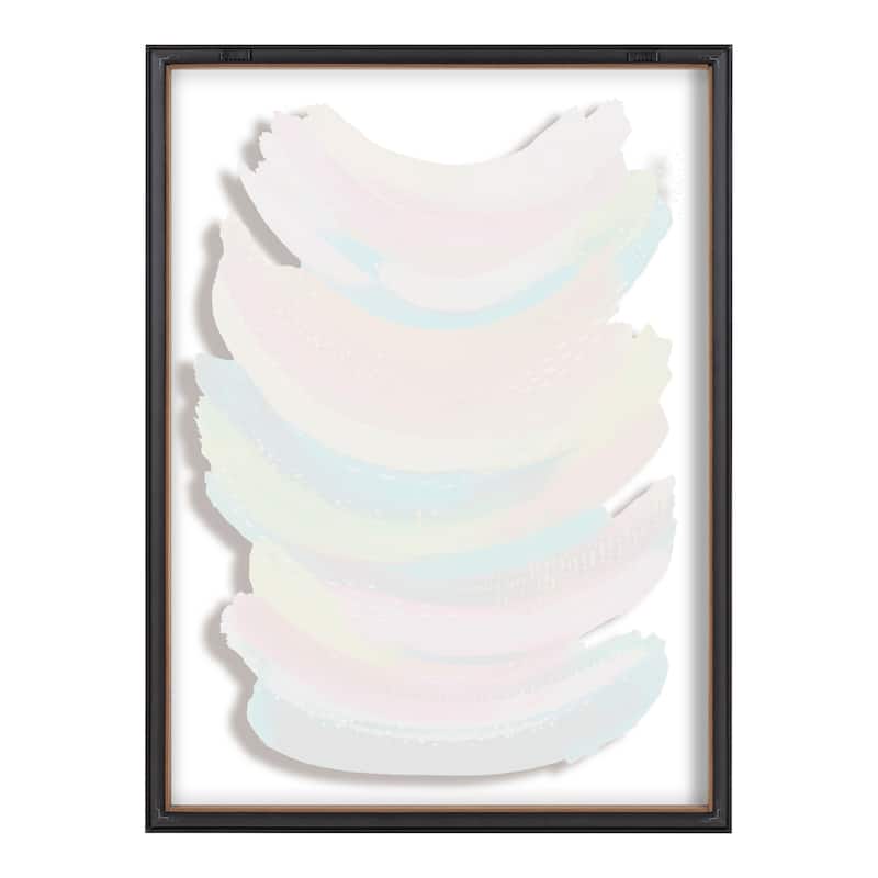 Kate and Laurel Blake Bright Abstract Framed Glass Art by Ettavee