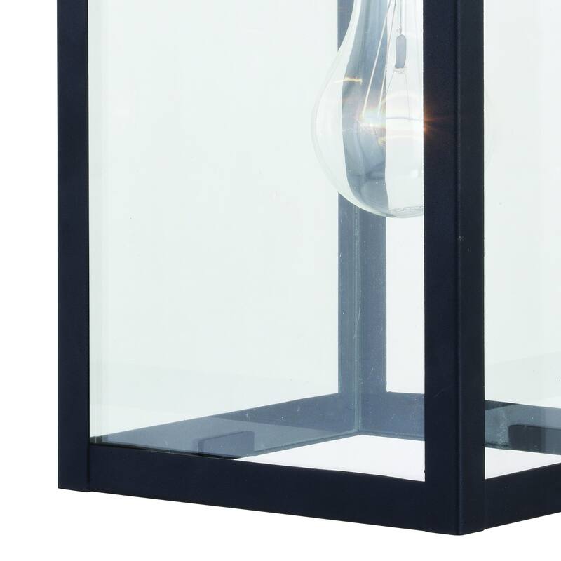 Medinah 1 Light Dusk to Dawn Outdoor Wall Lantern Clear Glass