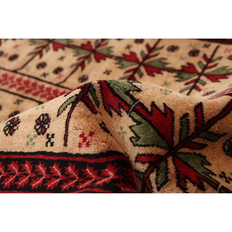 ECARPETGALLERY Hand-knotted Teimani Beige Wool Rug - 3'10 x 6'6