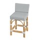 preview thumbnail 16 of 26, Serienna Rectangular Rattan Low Back 24.5"Counter Stool