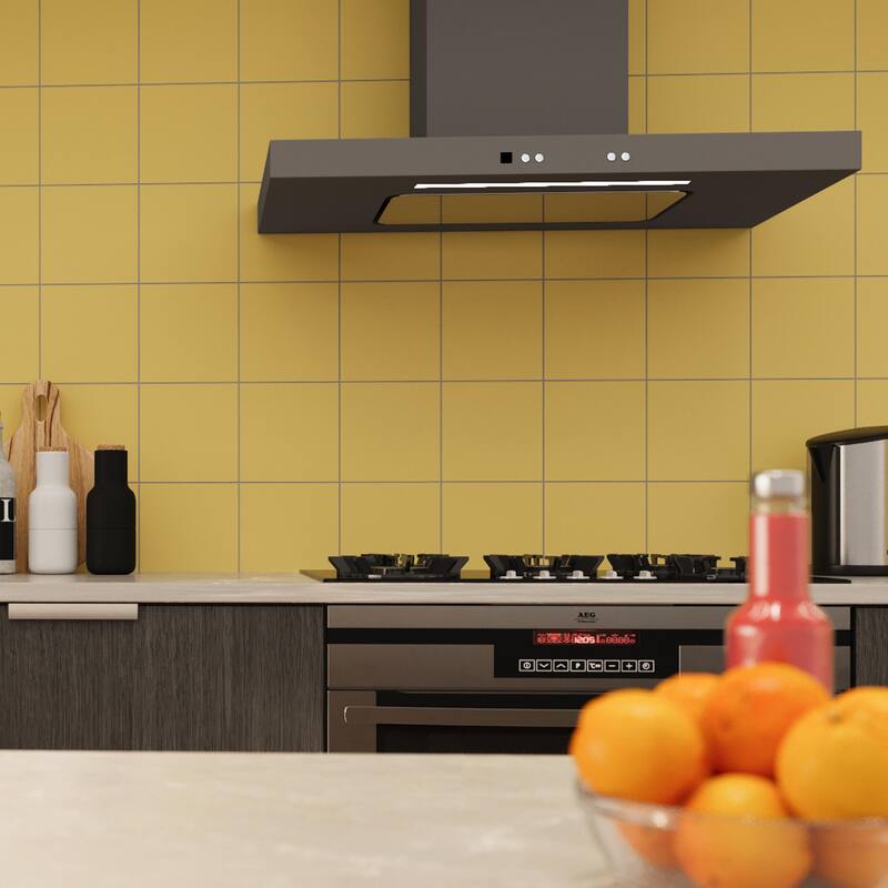 Merola Tile Monocolor Special Limon 7-7/8" x 7-7/8" Ceramic Floor and Wall Tile