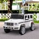 preview thumbnail 7 of 6, White 12V Kids Electric Car, Licensed Mercedes G500, Remote & Music