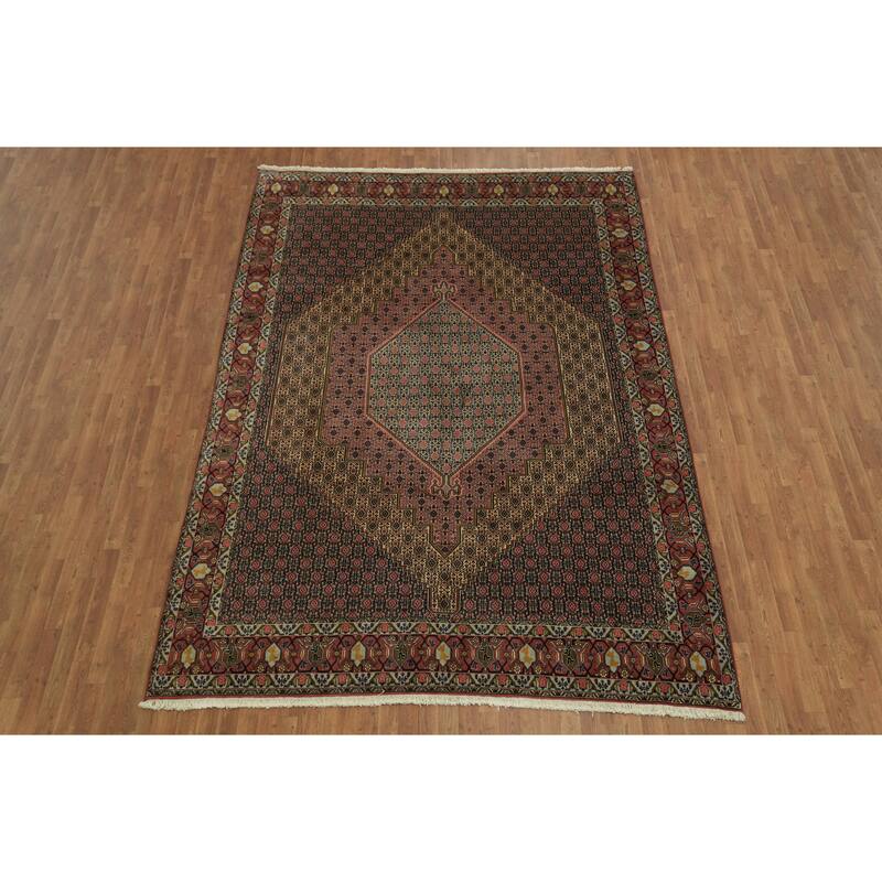Hand Knotted Oriental 100% Wool Carpet Traditional Medallion Multi-Colored Bidjar Area Rug - 11' 6'' X 8' 2''