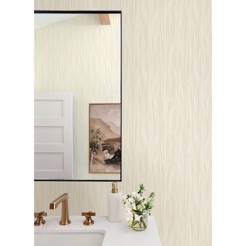 Advantage Kahuna Cream Waves Wallpaper