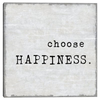 Choose Happiness by Jamie MacDowell Canvas Art Print