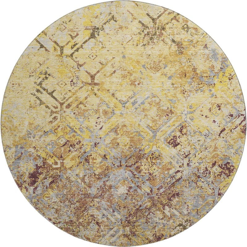 Premium Washable Super Soft Trellis Distressed Mayfield Rug