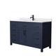 Option Dark Blue, Black Trim, White Cultured Marble Top