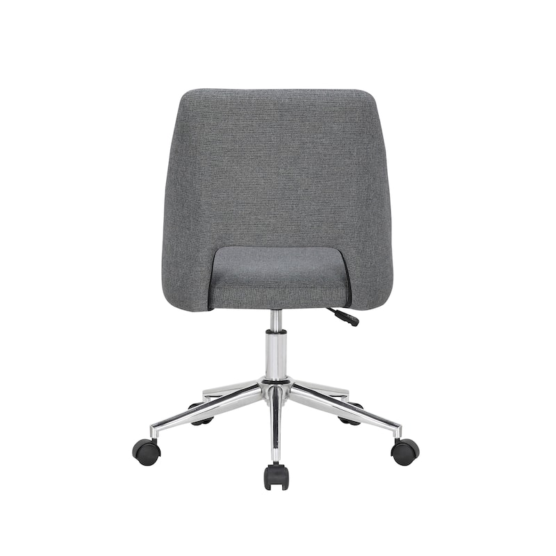 Porthos Home Kimora Office Chair, Linen Upholstery, Roller Wheels