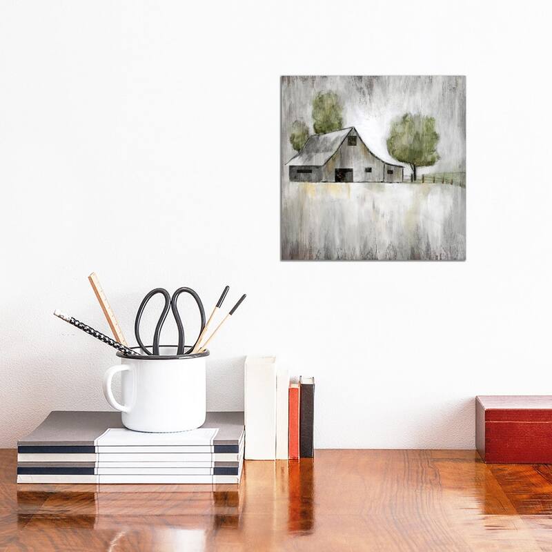 iCanvas "Weathered Barn" by Nan Canvas Print - 12x12x1.5