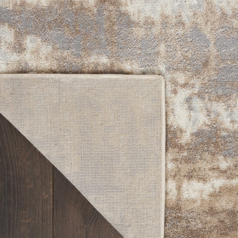 Bubip Power Loomed Abstract Modern Non Skid Stain Resistant Low Pile Area Rug By HomeRoots