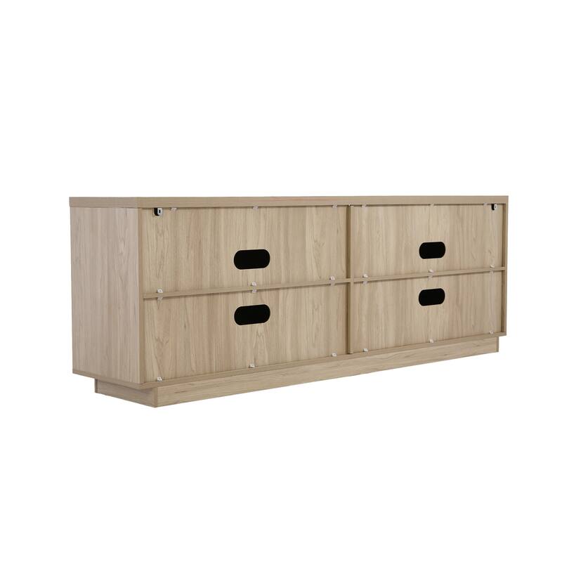 Wave Textured Modern Sideboard Cabinet