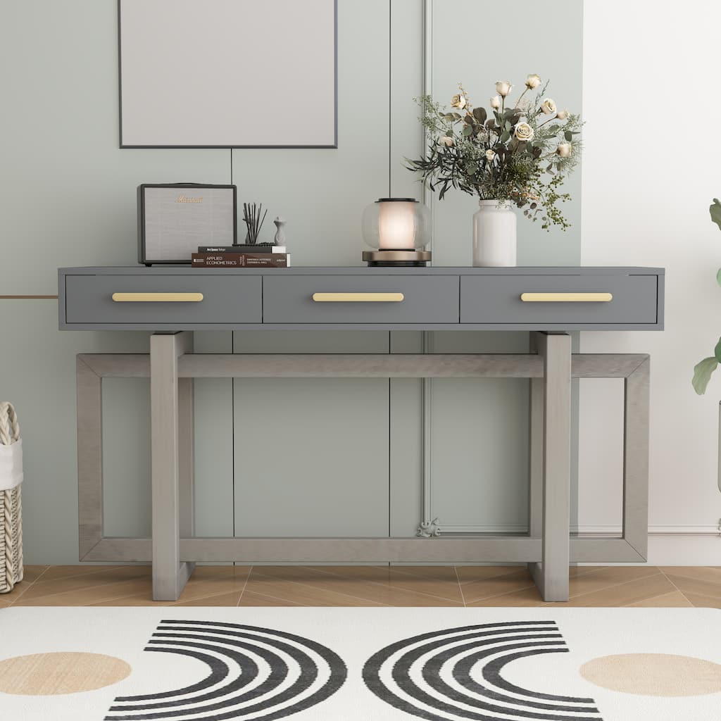 Console Table with Three Drawers