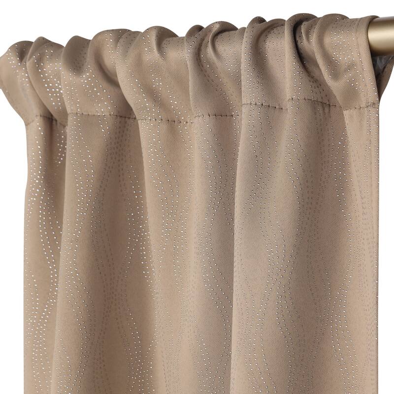 Superior Zuri Washable Room Darkening Curtains, Set of 2 Panels