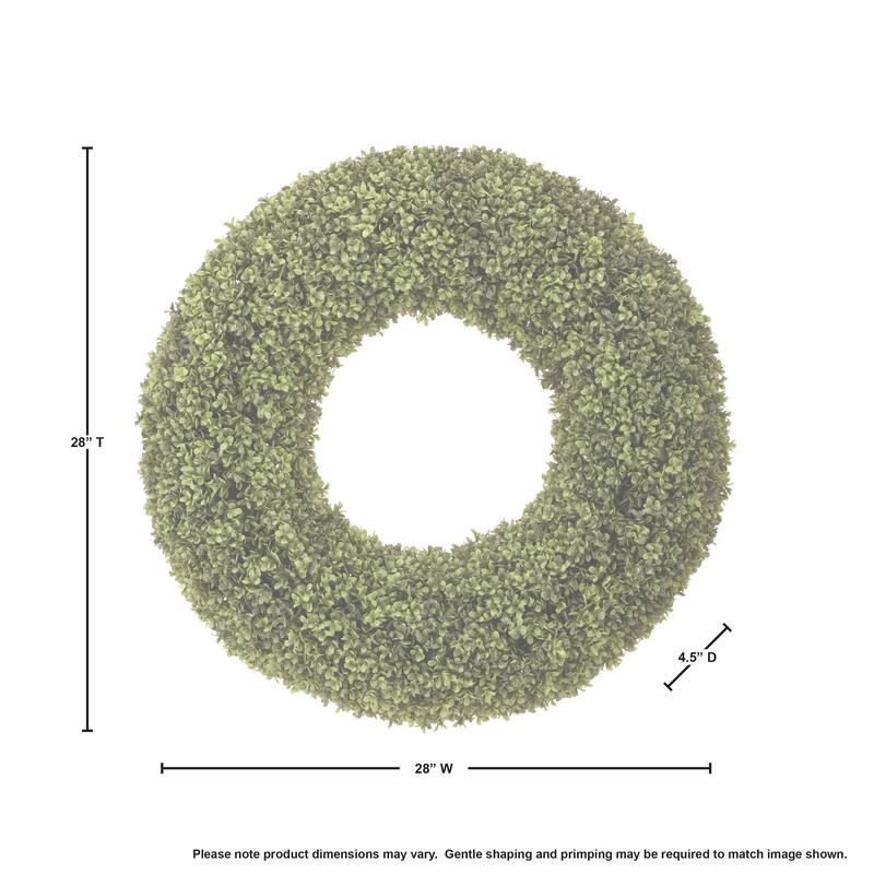 Spring Boxwood Wreath 28"