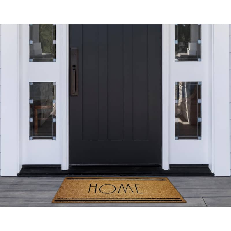Rae Dunn Eviromentally Friendly Coir Welcome Mat - 18" x 30"