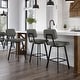 preview thumbnail 15 of 37, Amisco Clarkson Swivel Counter Stool