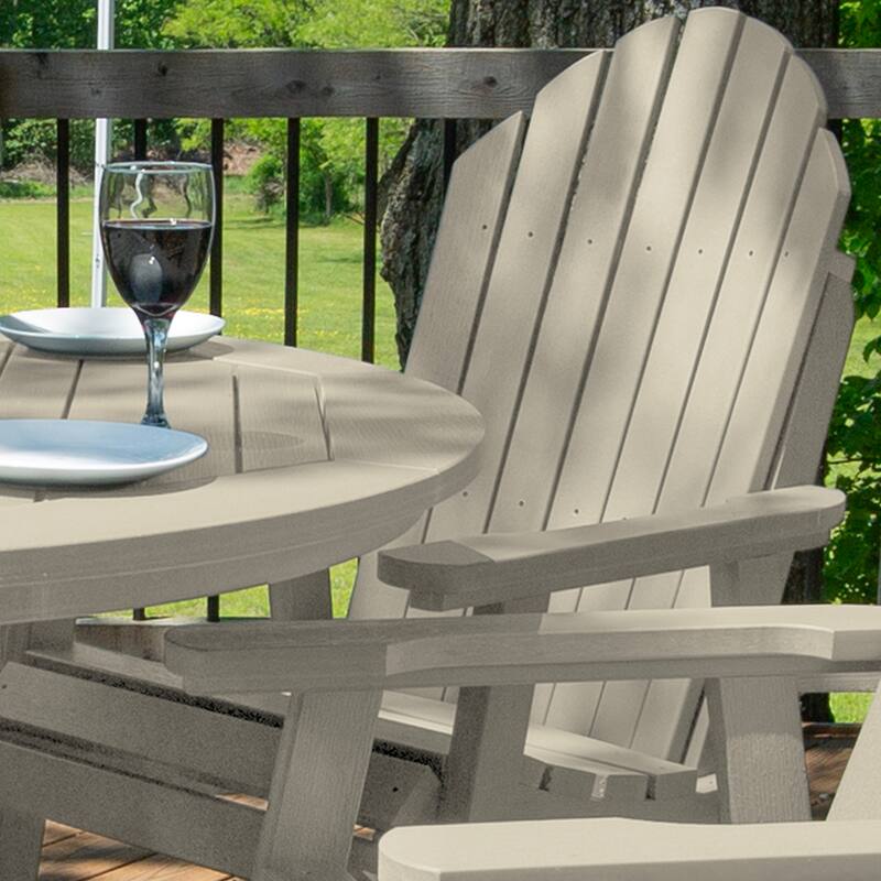 Hamilton 5-piece Outdoor Dining Set - 48" Round Table, Dining-height