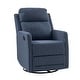 preview thumbnail 35 of 53, Diana Modern Polyester 360-degree Swivel Rocker Recliner by HULALA HOME