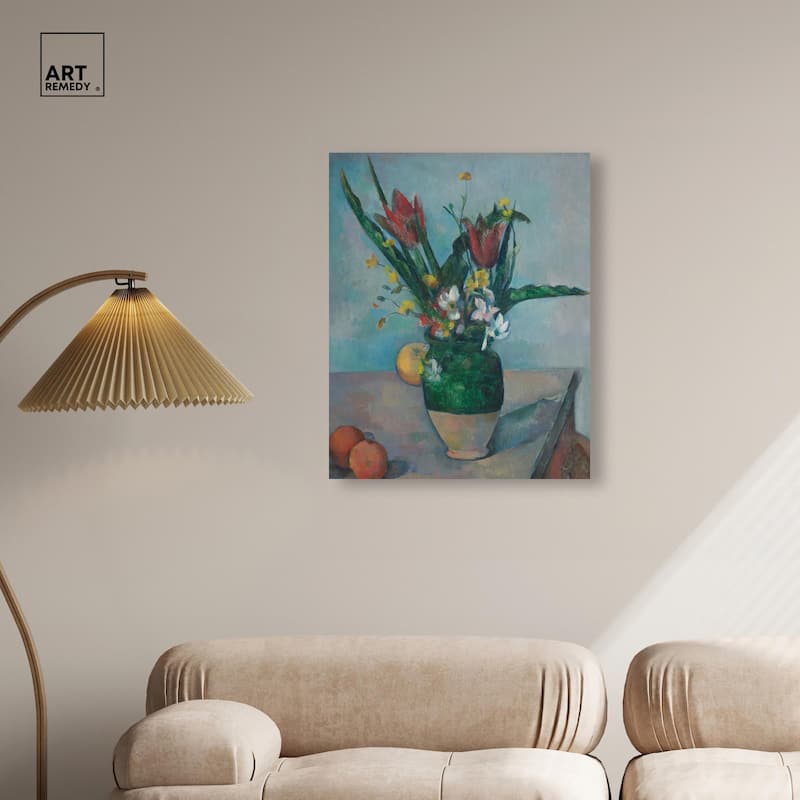 Vase Tulips Canvas by Art Remedy, Gallery Wrapped