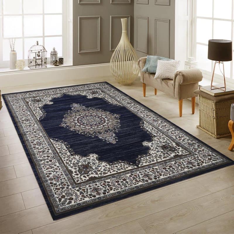 Master Collection Medallion Transitional Area Rug