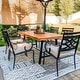 preview thumbnail 1 of 5, Outdoor Acacia Wood Dining Table