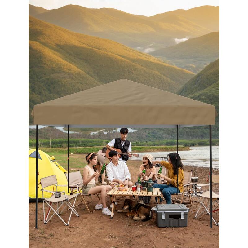 10x10 Feet Instant Pop-Up Canopy Tent, 1 Removable Sidewalls - 10*10Ft