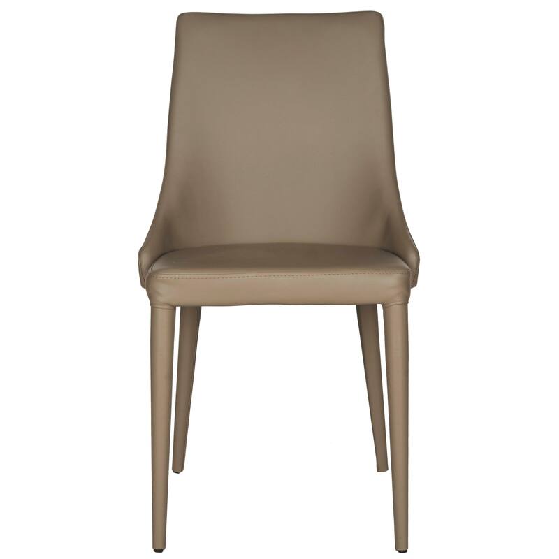 SAFAVIEH Socorro Mid-Century Modern White Dining Chair (Set of 2) - 23.6" x 19.6" x 35.5" - 24Wx20Dx36H