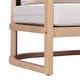 preview thumbnail 10 of 9, Christopher Knight Home - Mid-Century Acacia Wood Outdoor 3-Seater Patio Sofa with Woven Wicker Back & Water-Resistant Cushions