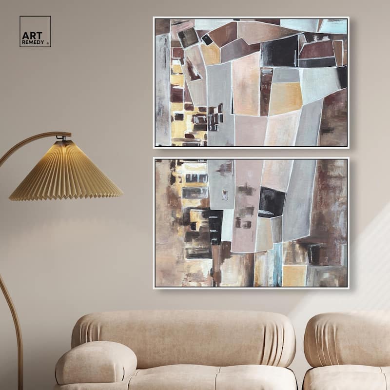 Wall Fragments Canvas Set of 2 by Art Remedy