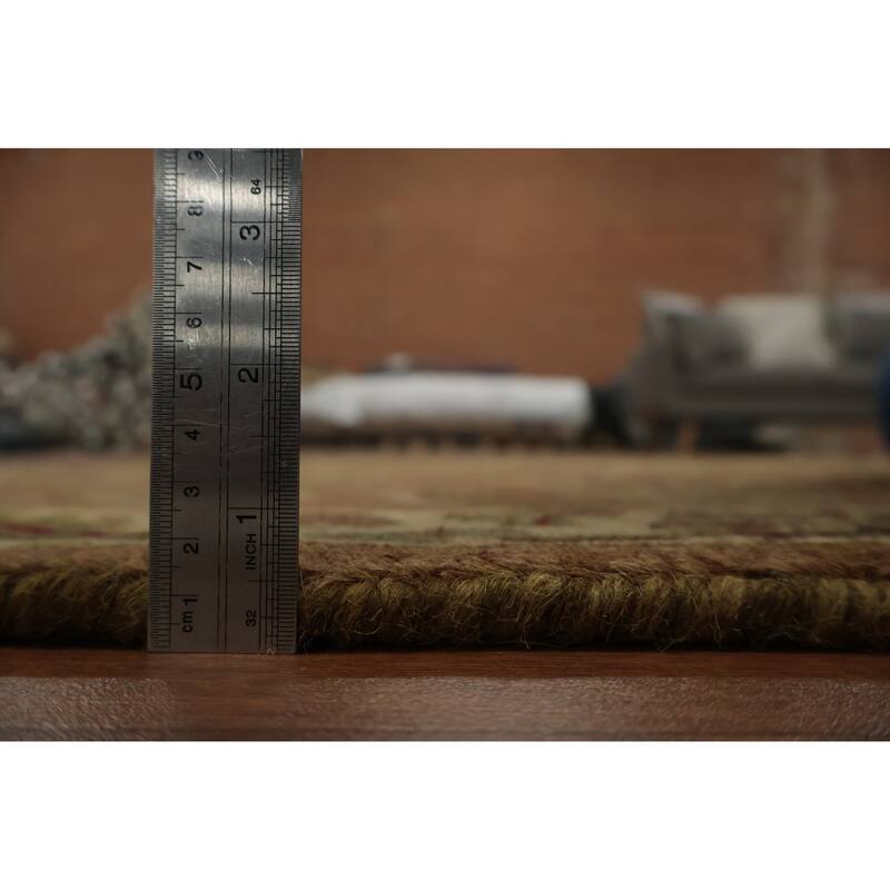 Hand Knotted Oriental 100% Wool Carpet Traditional All-Over Pink Agra Area Rug - 4' 0'' X 2' 6''