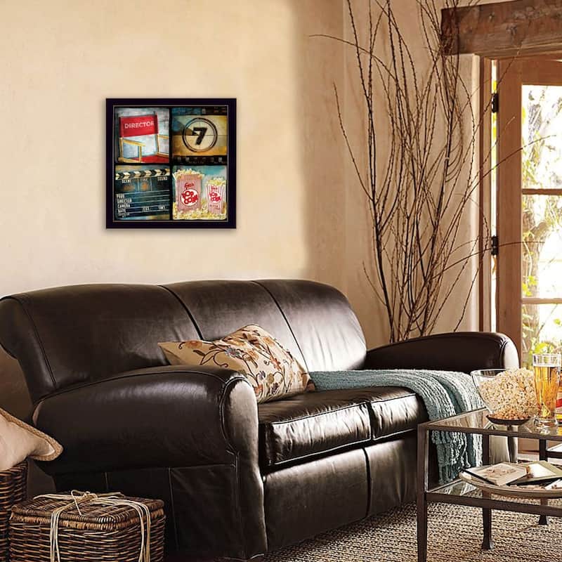 TrendyDecor4U Traditional "At The Movies" Framed Print Wall Art by Mollie B