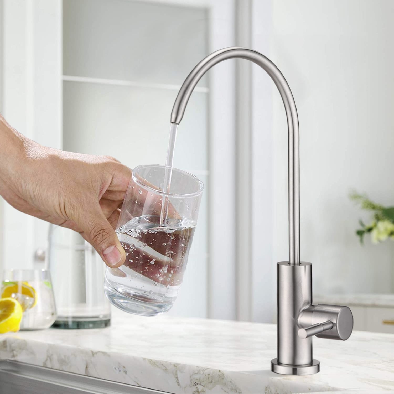 Water faucet for shop filtered water