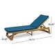 preview thumbnail 3 of 15, Kyoto Outdoor Acacia Wood 3 Piece Chaise Lounge Set with Water-Resistant Cushions by Christopher Knight Home