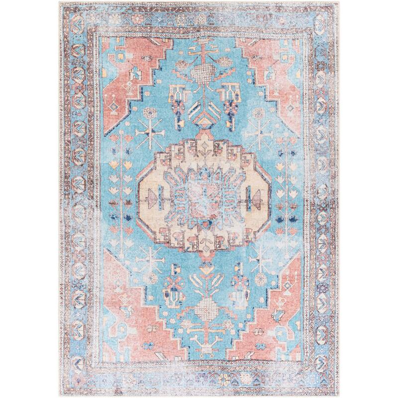 Artistic Weavers Antonia Vintage Global Printed Machine Washable Area Rug