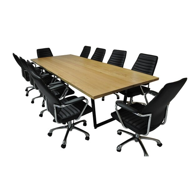 Conference table set online with chairs