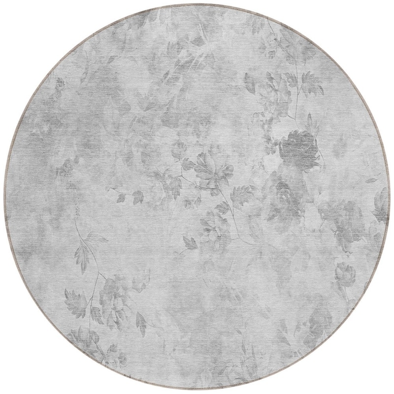 HomeRoots Floral Transitional Rectangle Outdoor Rug