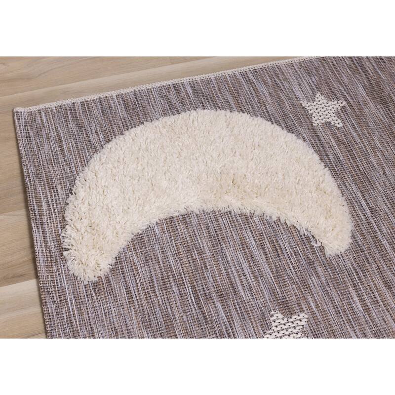 Kids Collection -Cream/Brown Sheep Rug