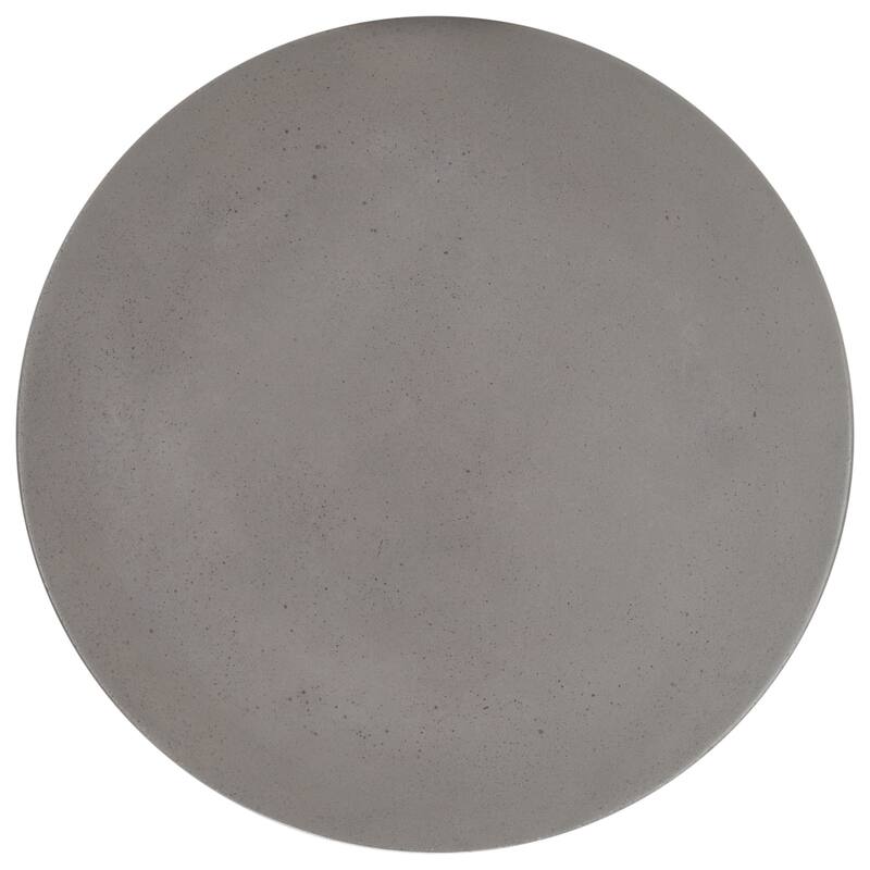 SAFAVIEH Outdoor Fatma Concrete Accent Table - 13.78" W x 13.78" L x 23.03" H - 14Wx14Dx23H