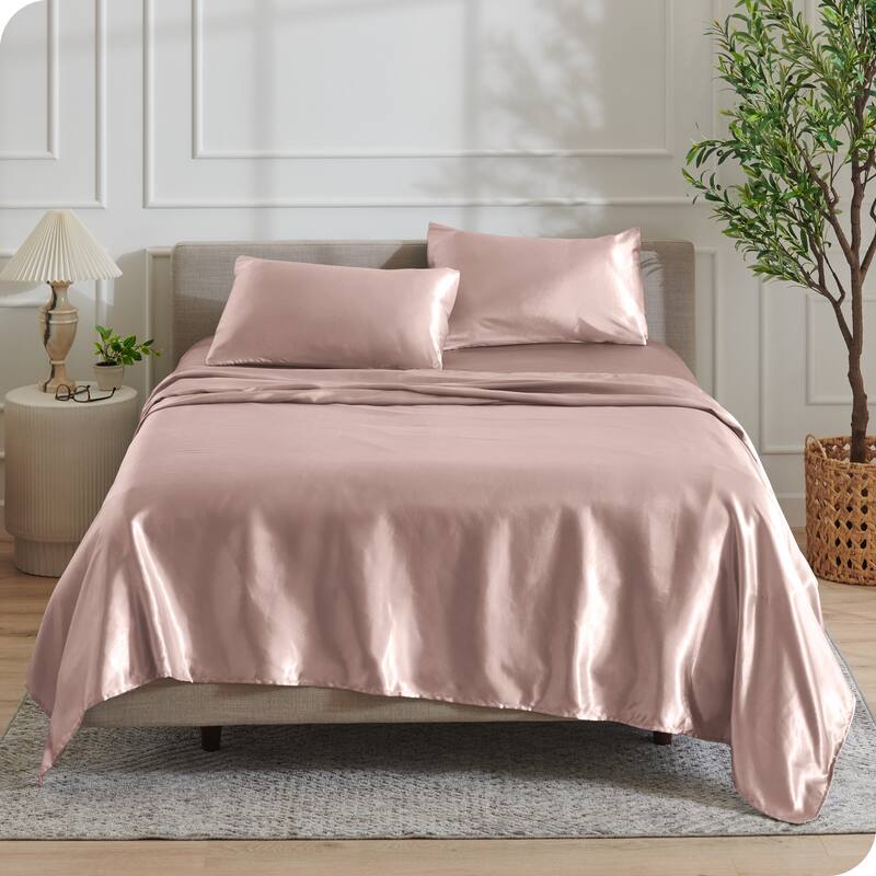 Bare Home Poly Satin Sheet Set