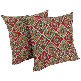 Blazing Needles Patterned Outdoor Throw Pillows