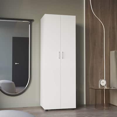 Armoire, Two Shelves, Rod, Double Door Cabinet Armoire